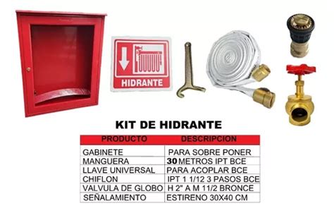 kit hidrante 30 metros manguera chiflón llave envió gratis