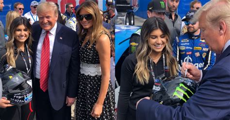 Hailie Deegan Gets Helmet Signed By Donald Trump At Daytona 500