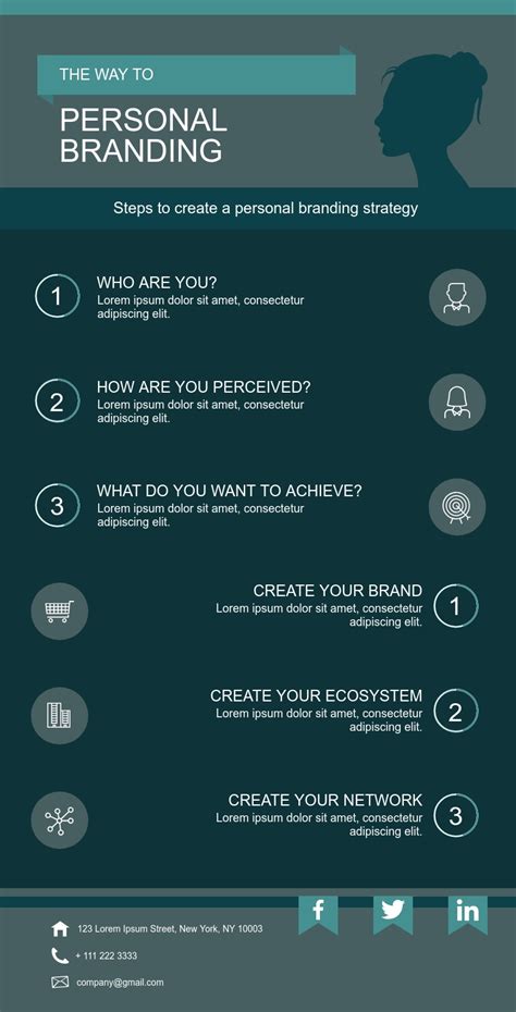 Your personal brand is what you are known for. Personal Branding - Infographic Template | Visme