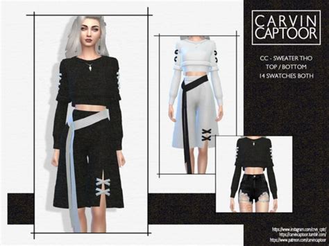 Sweater Tho Top By Carvin Captoor At Tsr Sims 4 Updates