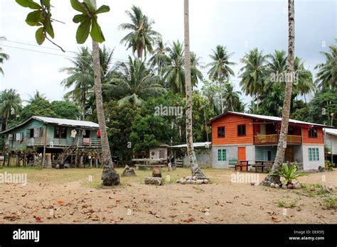 Scenery Of Teluk Melano The Malay Fishing Village Sarawak Malaysia