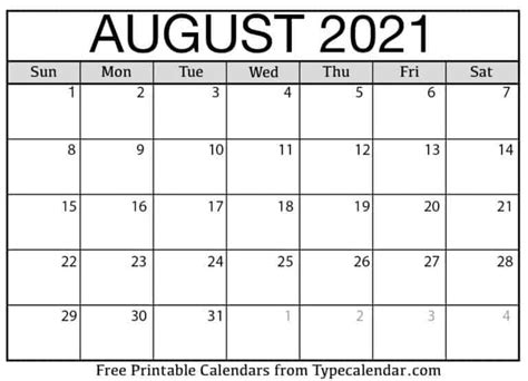 1 st philip and st james, apostles. Free Printable August 2021 Calendars