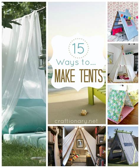 15 Ways To Make Tent Diy Tent And Teepee For Kids Craftionary