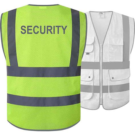 Jksafety 9 Pockets Mesh Hi Vis Reflective Safety Vest Security Jk200