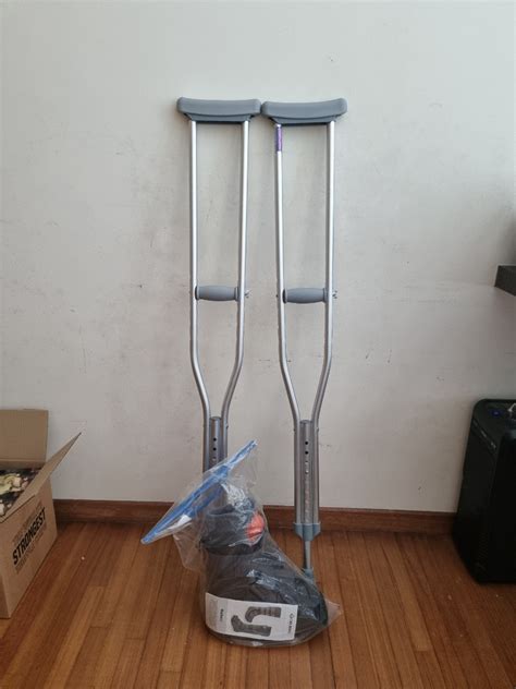 Walker Boot And Crutches Health And Nutrition Assistive And Rehabilatory