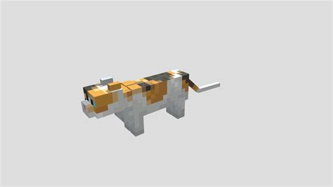 Minecraft Calico Cat Download Free 3d Model By Johnelkes B73100d