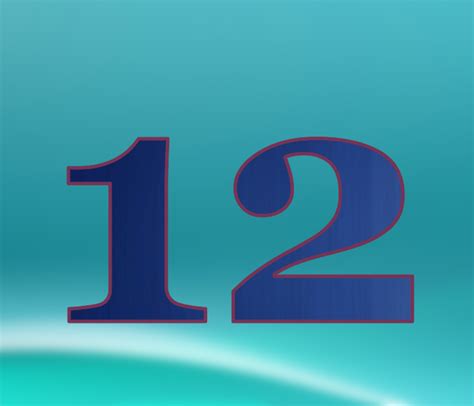 12 — двенадцать натуральное четное число регулярное число число