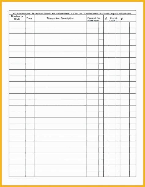 38 Free Printable Check Register Templates ...