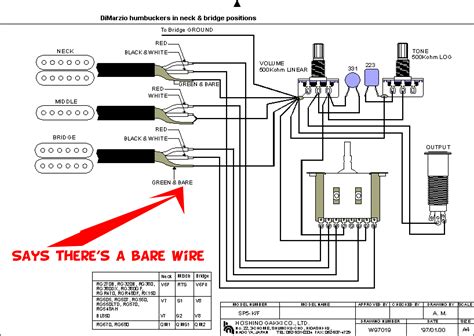 Our wiring techs can design a custom wiring diagram for any brand and type of pickups with your choice of custom controls and options. guitar - bare wires from pickups in ibanez diagram confusion - Music: Practice & Theory Stack ...