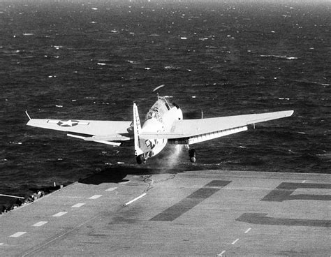 Tbm 1c Avenger Of Vt 87 Launching From The Deck Of The Uss Randolph Cv