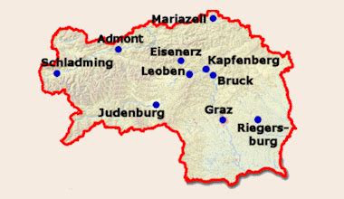 Este al doilea land ca suprafață din austria, acoperind 16.392 kmp. La regione di Stiria (Steiermark)