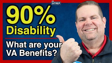 va benefits with 90 service connected disability va disability thesitrep youtube