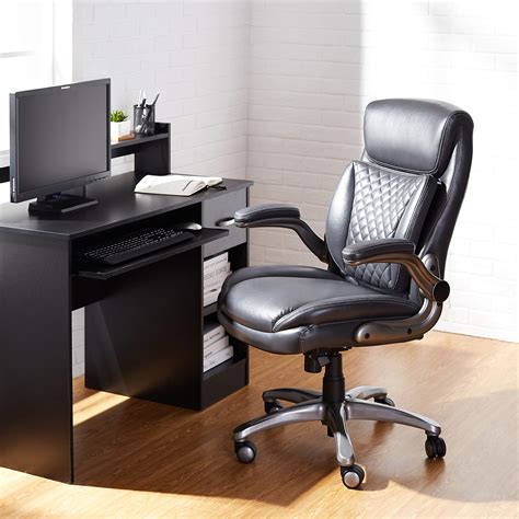 Amazoncommercial Ergonomic Executive Office Desk Chair With Flip Up