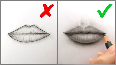Don Ts Do S How To Draw Realistic Lips Mouth Easy Step By Step