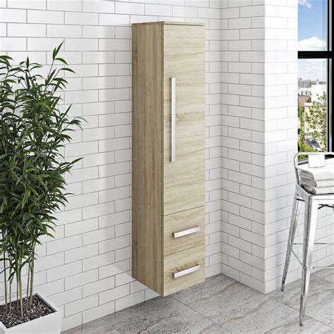 Orchard Wye oak wall hung cabinet 1607 x 326mm | Wall ...