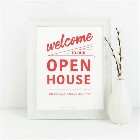 Open House Welcome Sign No9 Id Open House Welcome Sign Cute