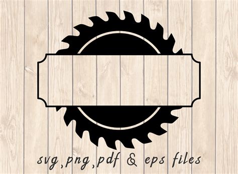 Circular Saw Blade Sign Frame Svg Png Pdf Craft Cutting File