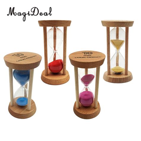 Magideal 10 Minute Magnetic Sand Hourglass Sandglass Sand Timer Clock Home Decor T In