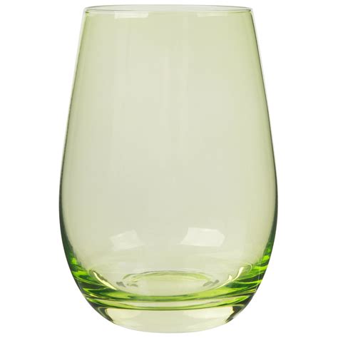 Stolzle S3527212e Elements 16 5 Oz Green Stemless Wine Glass Tumbler 24 Case