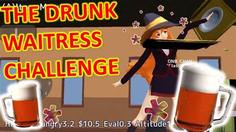 [school girls simulator] drunk waitress challenge funny ragdoll bug youtube