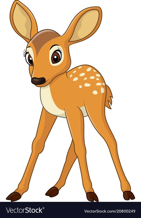 Cute Baby Deer Royalty Free Vector Image Vectorstock