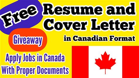 Canada Style Resume Cover Letter In Canadian Format Apply For Jobs