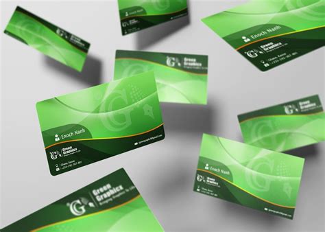 green graphicxbusiness card