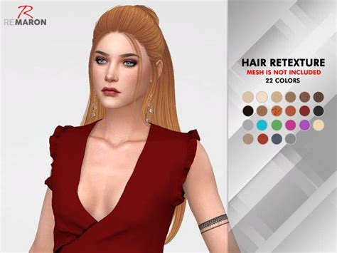 Remarons Vanilla Retexture Mesh Needed Womens Hairstyles Sims 4