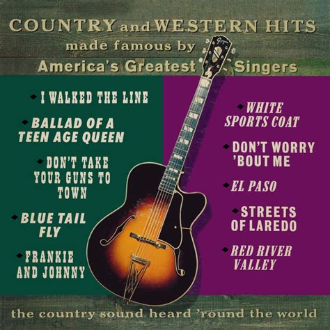 Country And Western Hits Made Famous By Americas Greatest Singers Sf