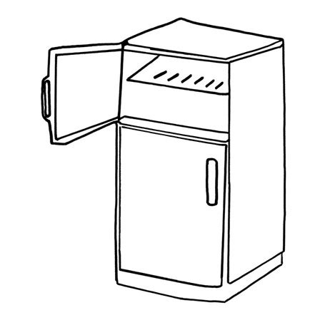Refrigeradora Para Colorear Imagui