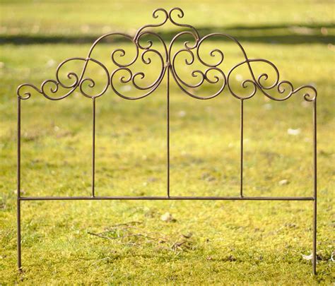 Gartenzubehör & wohnaccessoires für ihren garten. Beetzaun 60x60 cm Beetumrandung aus Metall Beetbegrenzung ...