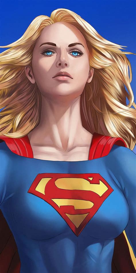 1080x2160 Beautiful And Blonde Supergirl Art Wallpaper Supergirl