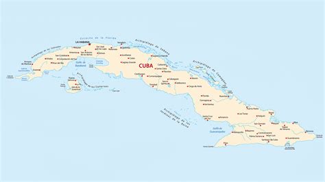Map Of Municipalities Of Cuba