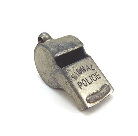 Signal Police Whistle Vintage 1950s Metal Germany Whistle Whistle