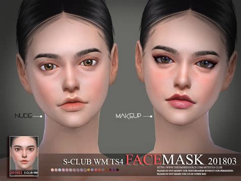The Sims Resource S Club Wm Ts4 Facemask 201803