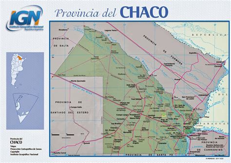 Mapa Da Provincia Do Chaco Argentina Mapasblog