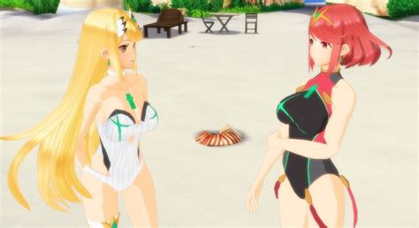 Swimsuit Mythra And Pyra Xenoblade2
