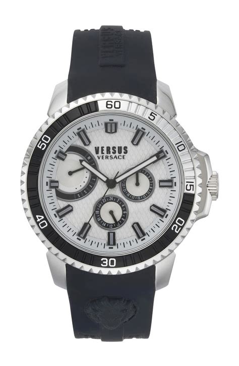 VERSUS Versace Aberdeen Silicone Strap Watch, 45mm | Nordstrom