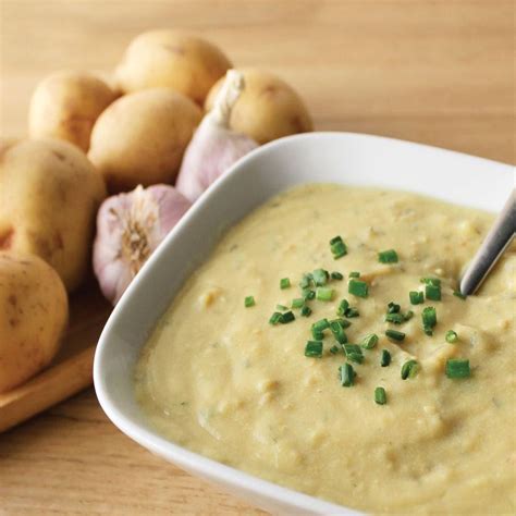 Roasted Garlic Potato Soup Mix Garlic Roasted Potatoes Food Soup