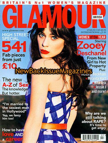 Zooey Deschanel Glamour Magazine Photoshoot