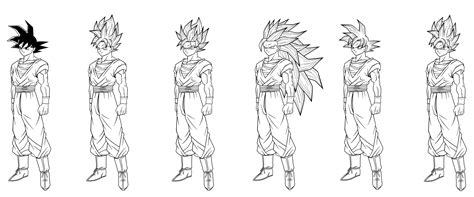 Transformaciones Goku By Maiagulcuon On Deviantart
