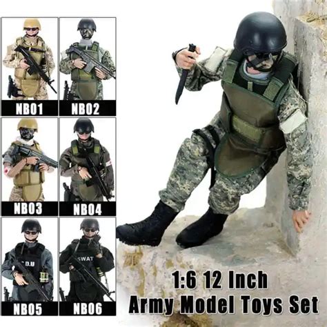 16 Army Combat Desert Acu Special Forces Soldier Action Figure Model