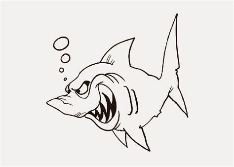 Cartoon shark coloring pages | Free Coloring Pages and Coloring Books