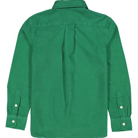 Polo Ralph Lauren Boys Button Up Shirt In Green Bambinifashioncom