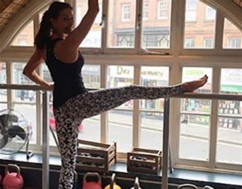 Melanie Shows Off Her Flexibility Melanie Sykes Flaunts Enviable