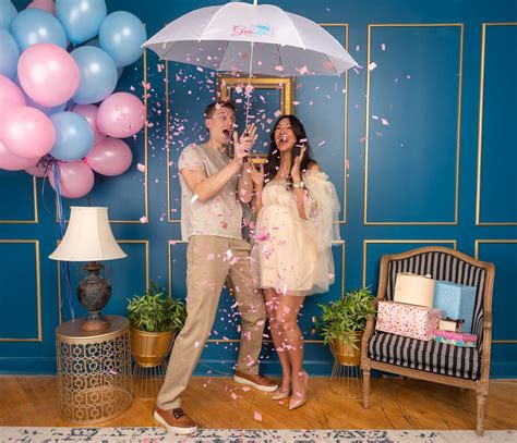 Confetti Umbrella Gender Reveal Etsy