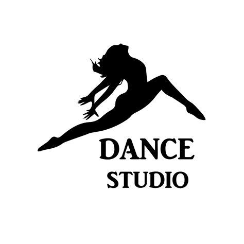 Dance Studio Emblem Vector Dance Logo Dance Studio Dance Studio