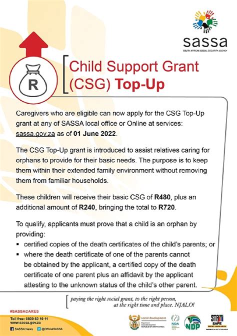Sassa Clients Increase R480 With R240 Top Up Bring It To R720 Child