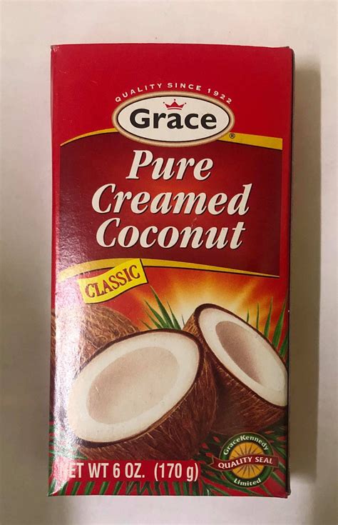 Grace Pure Creamed Coconut 6 Oz Caribbean Supercenter