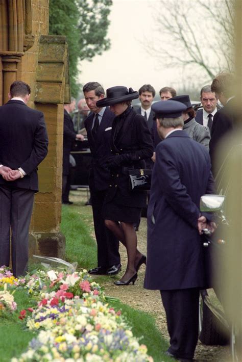 Princess Diana Attends Her Fathers Funeral At Althorp 1992 Princess
